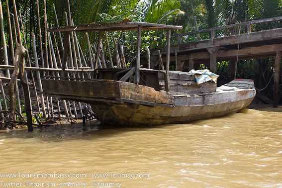 Mekong Delta canal boat